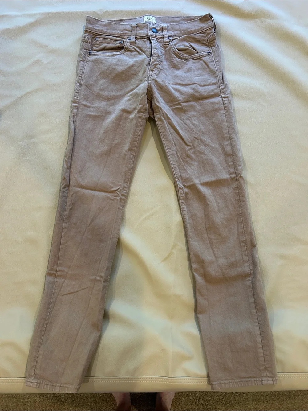 J. Crew Skinny Jeans in Light Taupe